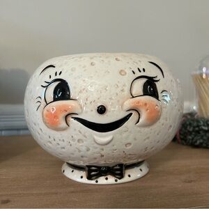 NEW RELEASE Whimsical Johanna Parker Moon Smiling Face Bowl retro vtg-inspired